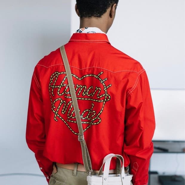 휴먼메이드 웨스턴 셔츠 레드