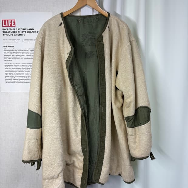 50s 미군 M-51 파카 내피 라이너 OG Large