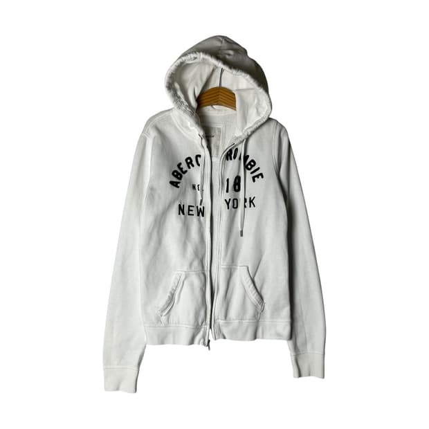 [A&F] 아버크롬비 뉴욕 레터링 후드집업