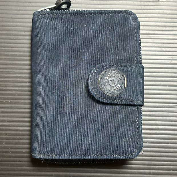 키플링 빈티지 반지갑 네이비