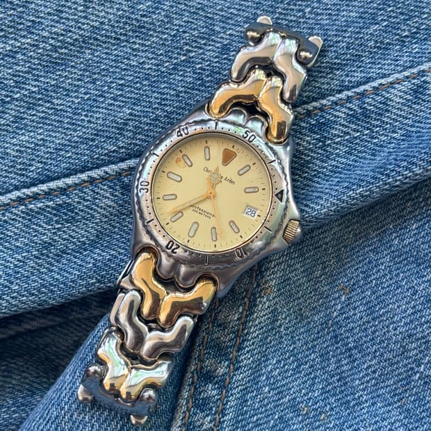 vintage christophe arden metal watch
