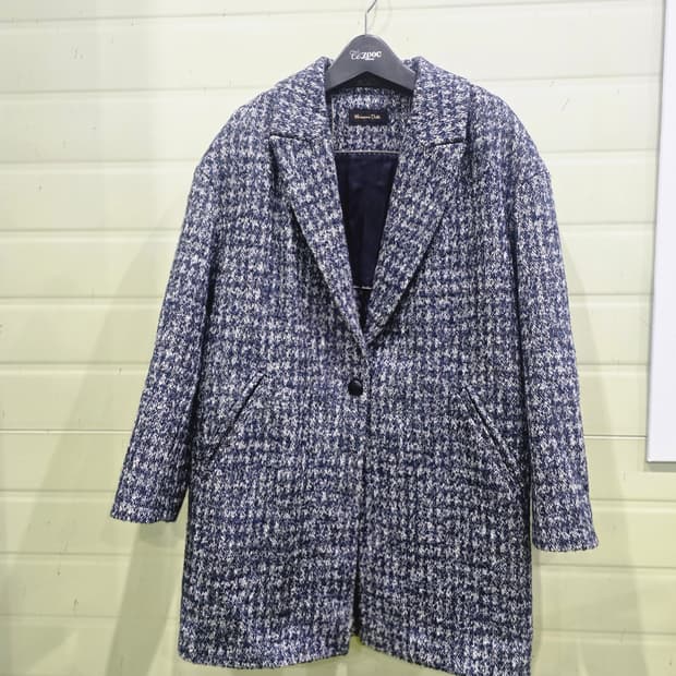 Massimo Dutti 체크 무늬 코트 S