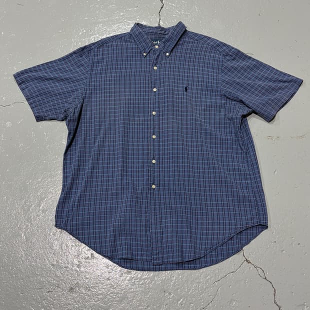 폴로 랄프로렌(PoloRalphLauren) 빈티지 체크 반팔 셔츠