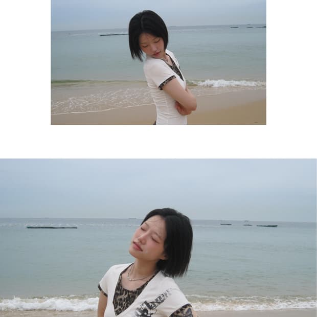 강추🤎) 빈티지 레오파드 슬림 반팔티