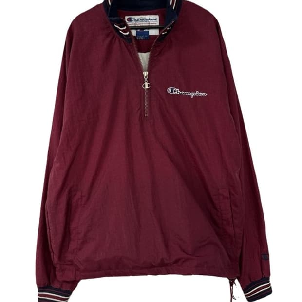[M] CHAMPION 챔피온 90s 올드스쿨빈티지 반집업아노락