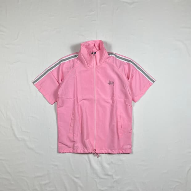 90‘s 스투시 stussy 로고 반팔 바람막이 윈드자켓