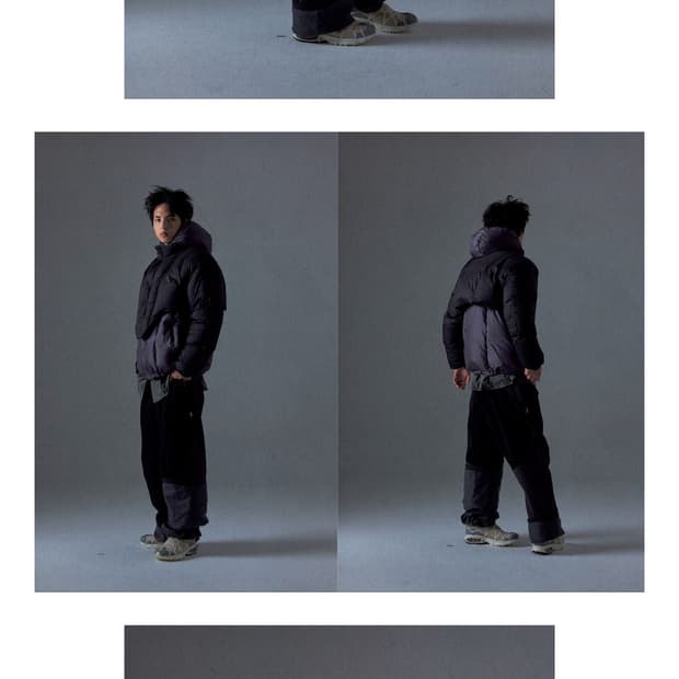 오호스 레이어드 볼레로 다운 자켓 블랙