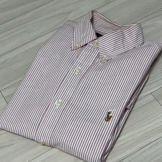 [M] 폴로 랄프 로렌 옥스포드 핑크 스트라이프 셔츠