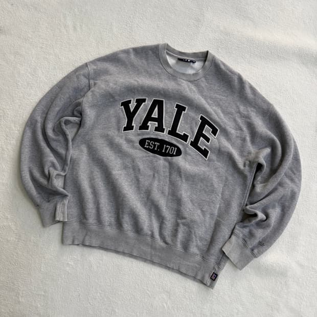 M 예일 그레이 맨투맨 0331T