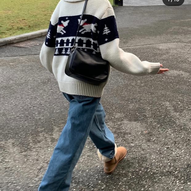 오브유이 소가죽 사각백(22만)