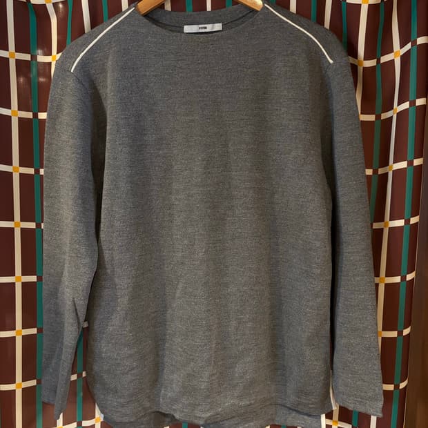 시스템 (SYSTEM) 회색 니트