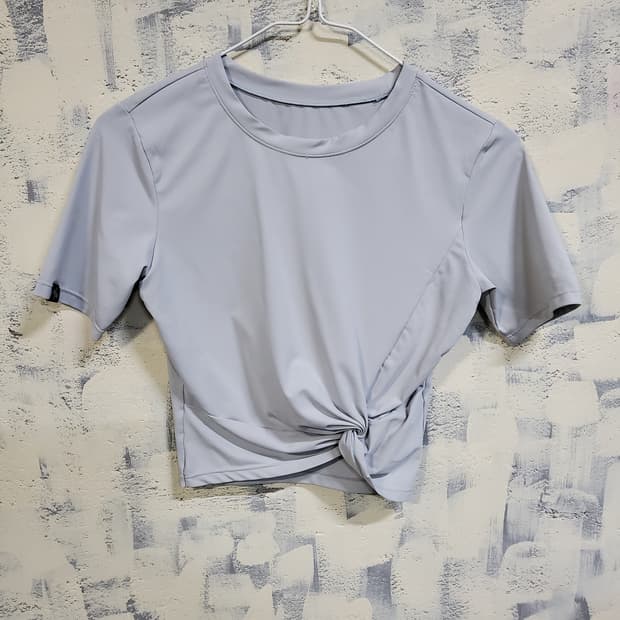 젝시믹스 크롭 기능성 반팔티