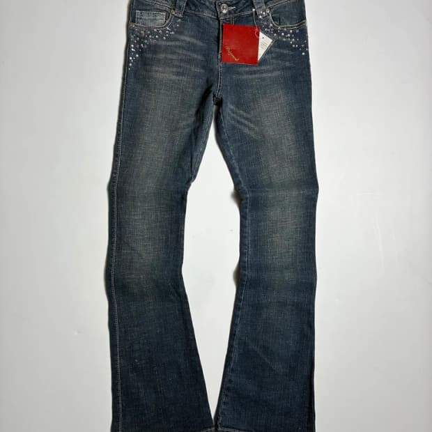 Selected Peignot 스터드 로우라이즈 부츠컷 팬츠 R2555