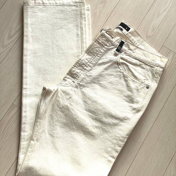  스톤아일랜드 아이보리 치노 레귤러 핏 31~32 사이즈