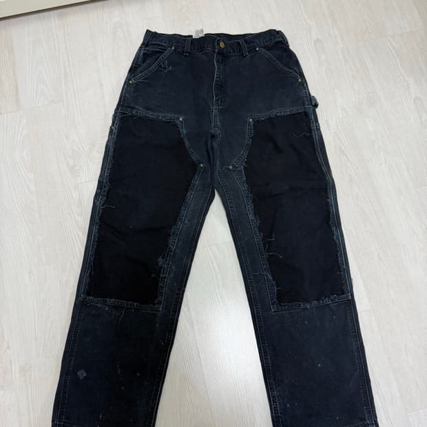 칼하트 더블니 블랙 34