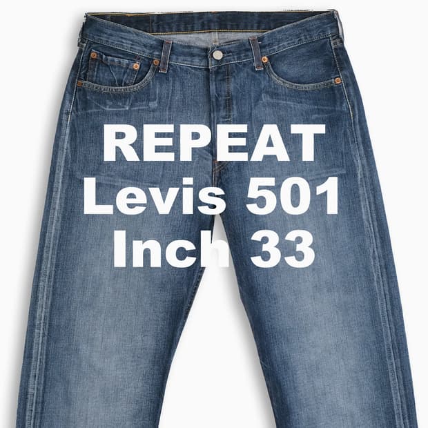 빈티지 리바이스 501 진청 33 인치 LV50134610