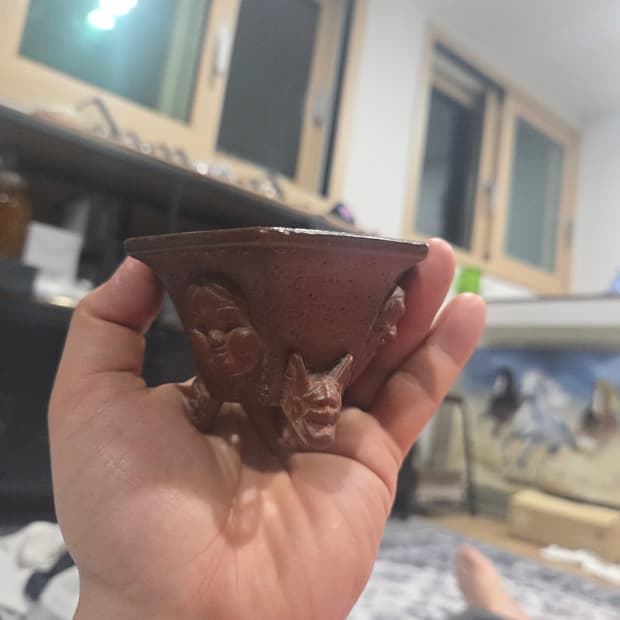 일본 골동 명품 화분