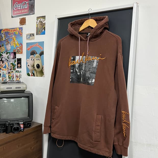 Karl kani 칼카니 올드스쿨 포토그래픽 풀오버 후드티