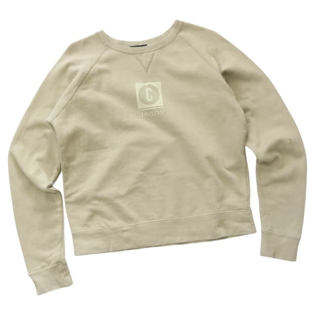 꼼사데모드 진스 빈티지 라운드넥 스웨트셔츠