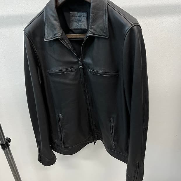 105) 올세인츠 카라 가죽자켓 