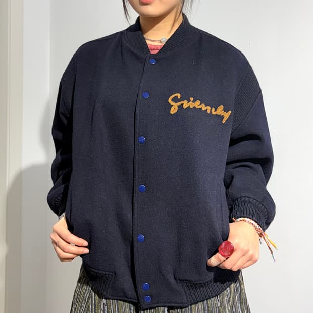 90s 지방시 active sports 울 바시티 자켓