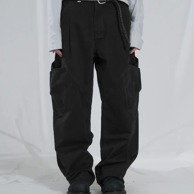 26ss 슬로우애시드 아웃 포켓 핀턱 팬츠M사이즈