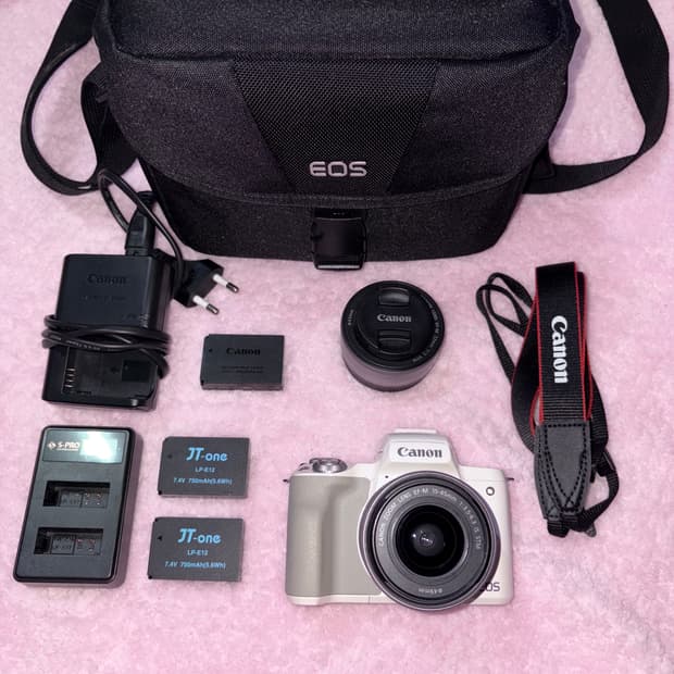 캐논 m50 카메라 화이트