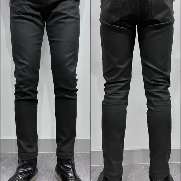 아르마니 코팅 데님 팬츠