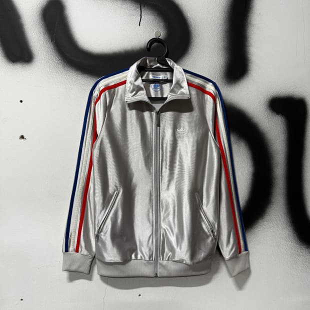 아디다스 파이어버드 40주년 리미티드 실버 저지 자켓