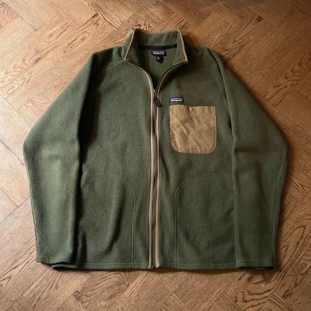 [XL]파타고니아 신칠라 빈티지 그린 플리스 자켓