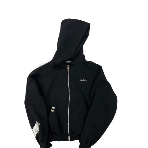 [구매글] ALLDAY ZIP UP HOODIE - BLACK 2Size