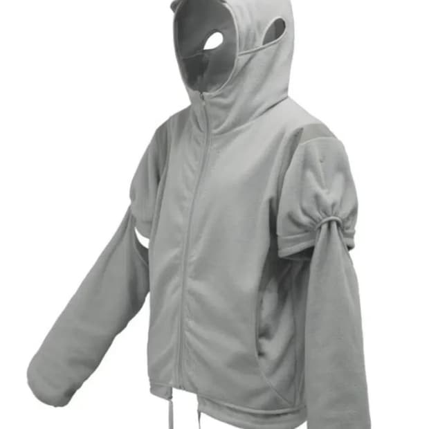 오호스  이어홀 후디 플리스 집업