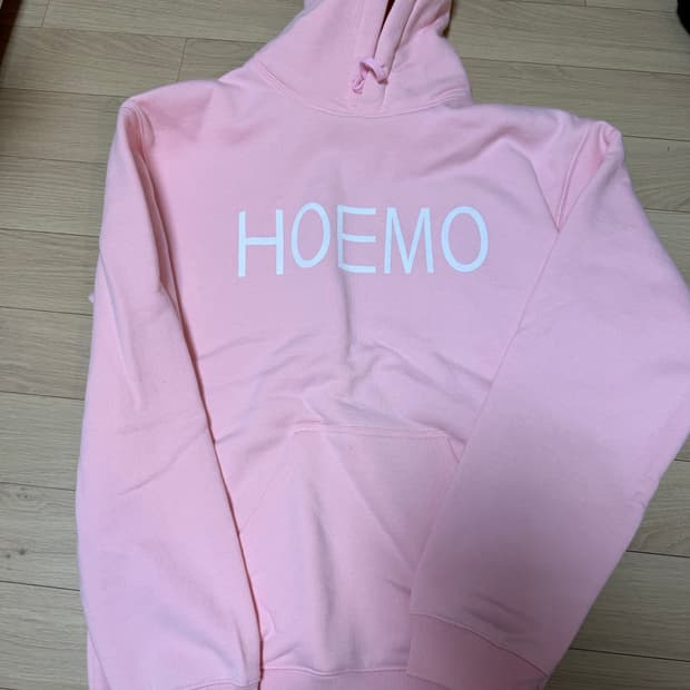 빨간줄 빤간스쿨 hoemo 핑크 후디 2사이즈