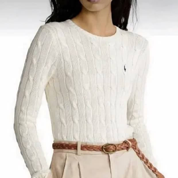 폴로 우먼 니트 xs 아이보리