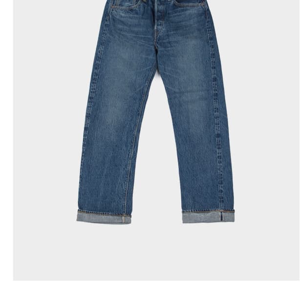 새상품) 오어슬로우 105 2 year 스탠다드 셀비지 데님 1사이즈