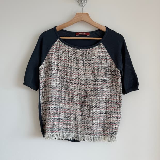 막스마라 스튜디오(MaxMara) 코튼 반팔 니트