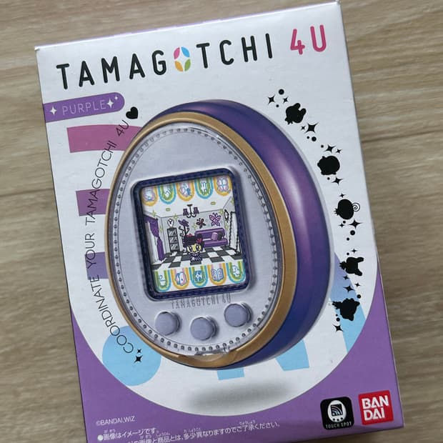 다마고치 4U 포유 퍼플 풀박