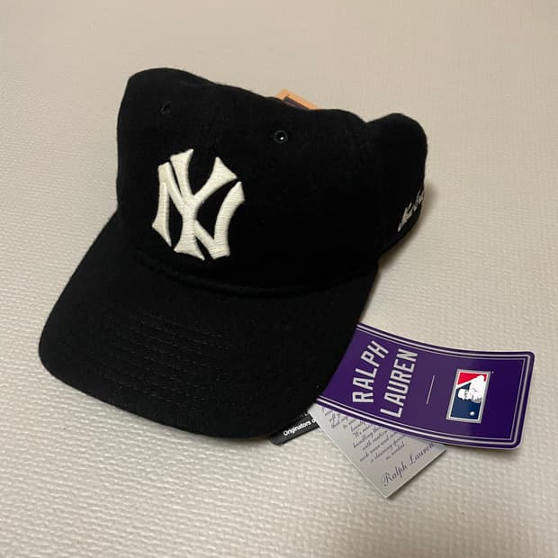 [75/8] 랄프로렌 퍼플라벨 x 뉴에라 캐시미어 레트로 크라운 캡