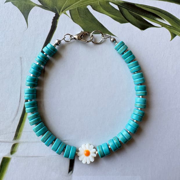 터키석 데이지 팔찌