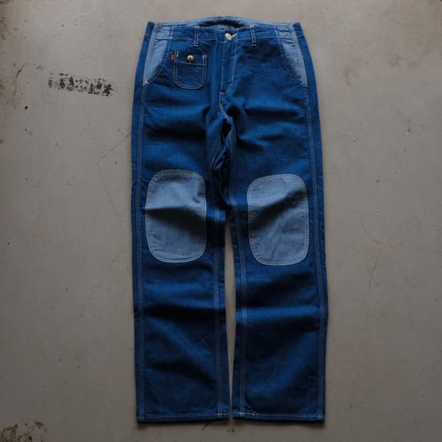 Made In JAPAN Bingoya Knee Patch Denim