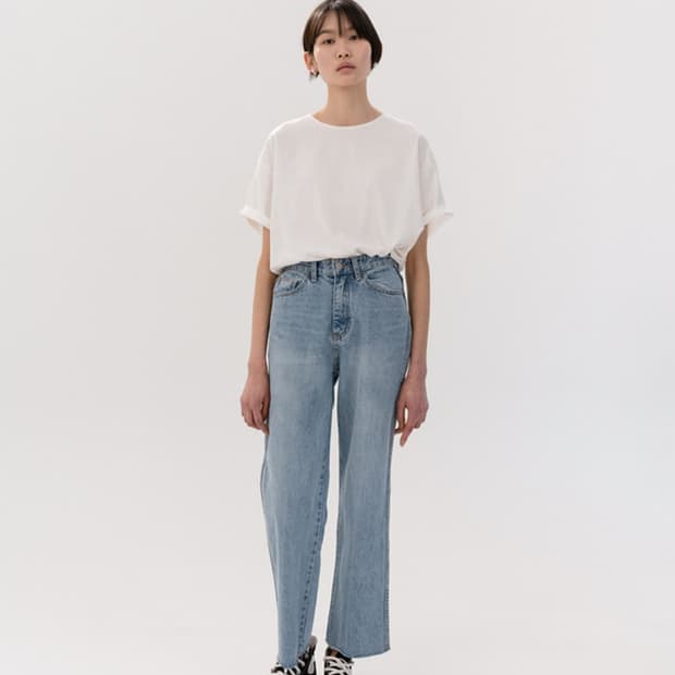 moia 모이아 하이웨스트 일자핏 데님팬츠[0]