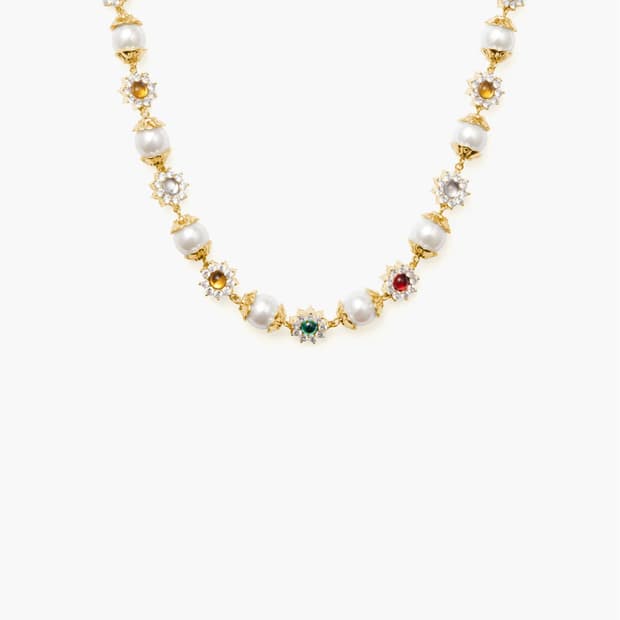 En route 앙루트 목걸이 Daisy Pearl Necklace