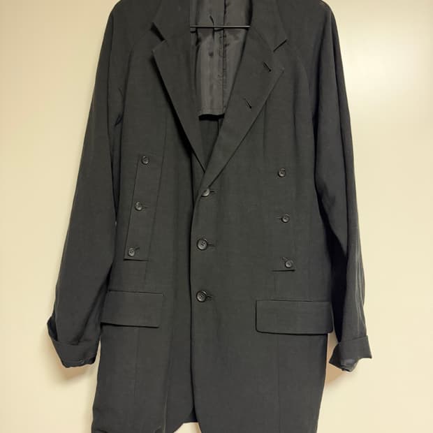 요지 야마모토 2008  아카이브 실크 롱 자켓