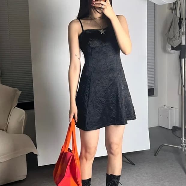 루루서울 메탈드레스 블랙 사이즈 S