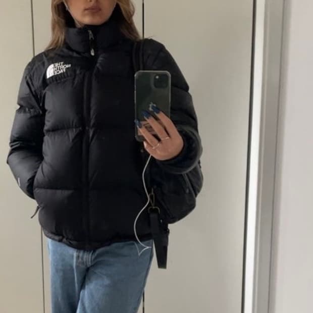 노스페이스 1996 레트로 눕시 자켓 패딩 블랙