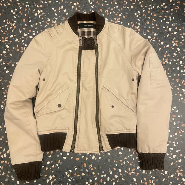 디스퀘어드 더블 지퍼 봄버