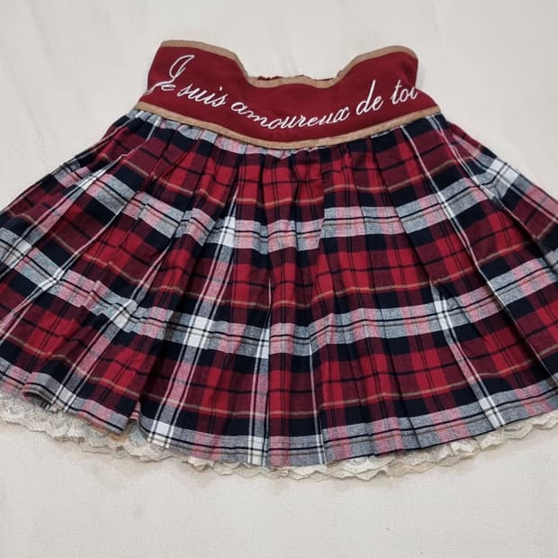 리즈리사(Liz Lisa) 체크 레이어 프릴 스커트