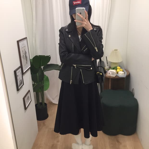 여성 룩캐스트 라이더 가죽자켓 95