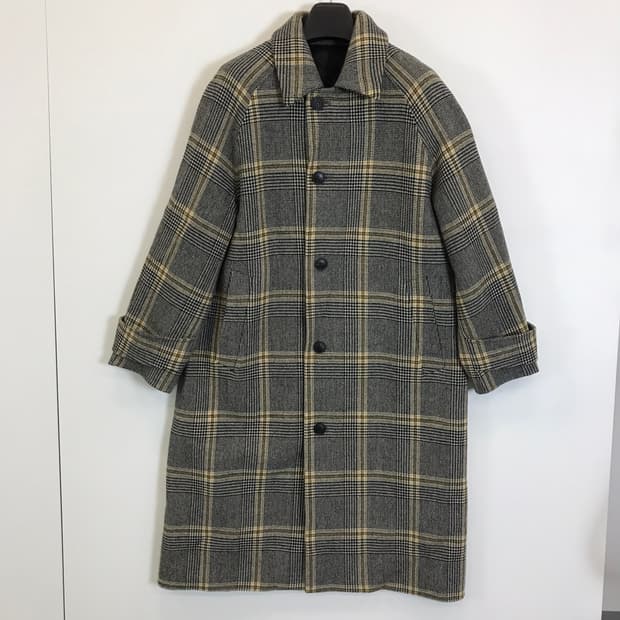 TNGT 하운드투스 체크 발마칸코트 [100사이즈]