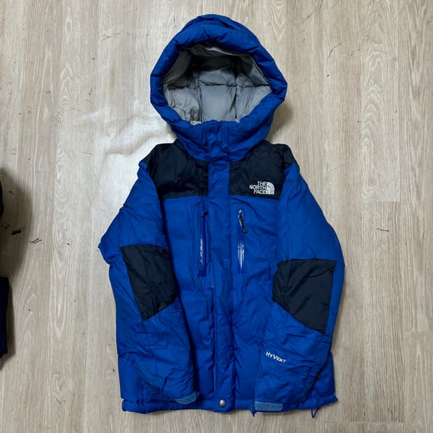 노스페이스 키즈 구스다운 하이벤트 후드 패딩 120 
